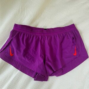 Nike Women's AeroSwift Dri-FIT Mid-Rise 3” Brief-lined running shorts in purple